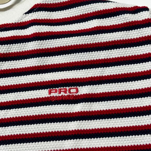 Vintage Pro Spirit Tee Shirt Women Plus 18W Red White Blue Striped Cotton Blend - Picture 3 of 7